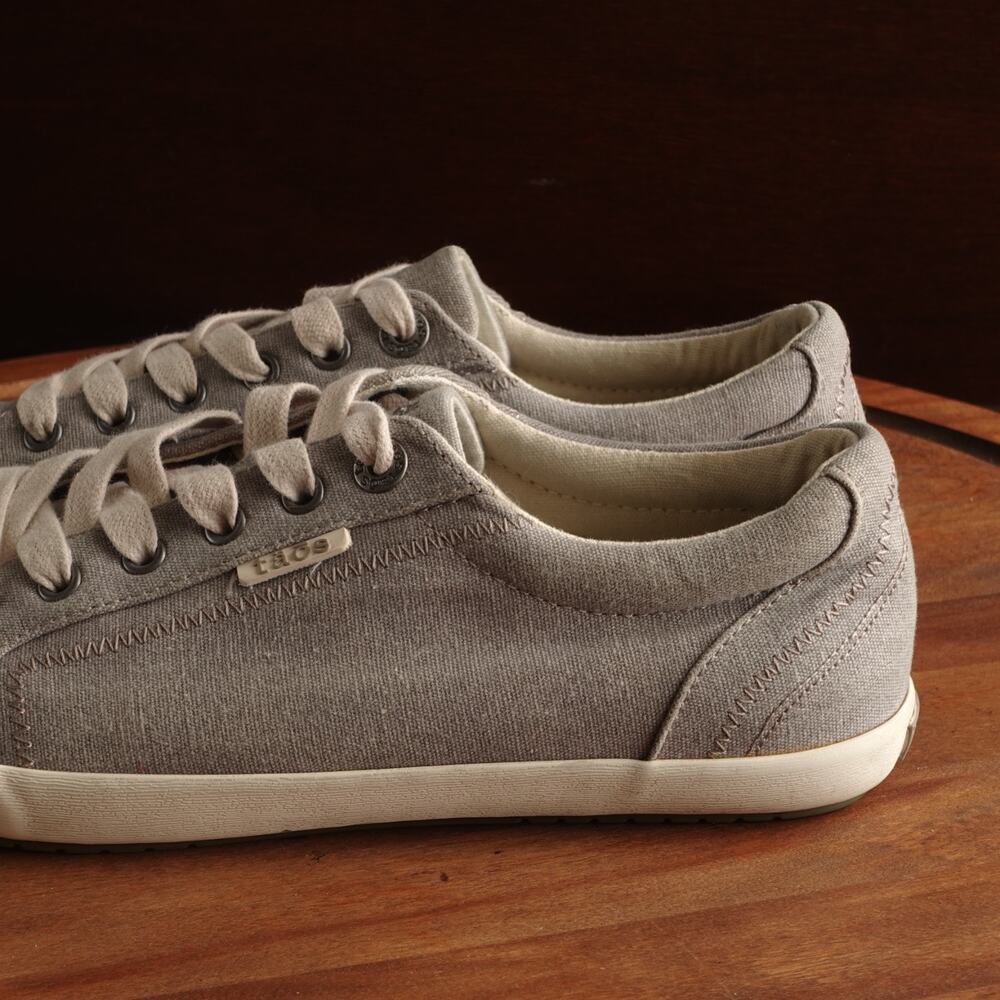 Taos Sneakers WMS SZ 10W Light Gray Star Casual Low Comfort Walking Neutral Shoe - Picture 8 of 13